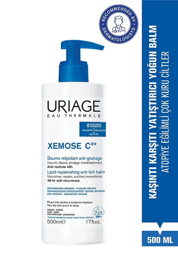 Uriage XEMOSE C8+ Atopiye Eğilimli ve Çok Kuru Ciltler İçin Kaşıntı Karşıtı Yatıştırıcı Balm 500 ml