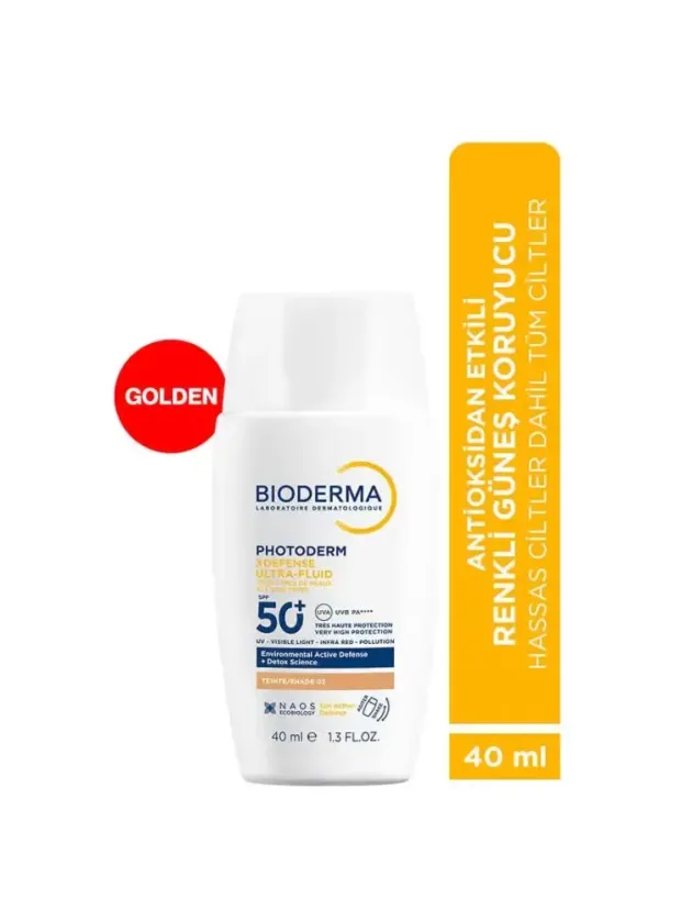 OUTLET - Bioderma Photoderm XDefense Ultra-Fluid SPF50+ 40 ml - Golden
