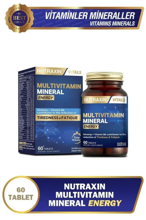 Nutraxin Multivitamin Mineral Energy 60 Tablet