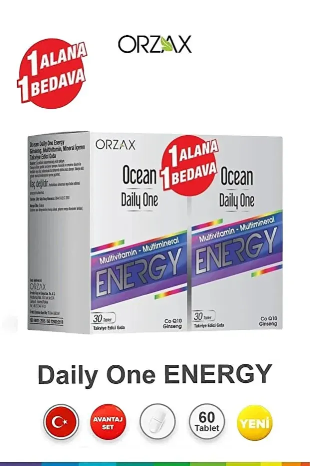 Ocean Daily One Energy 30 Tablet - 1 Alana 1 Bedava