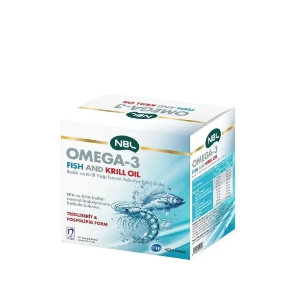 NBL Omega-3 Fish And Krill Oil 100 Yumuşak Kapsül