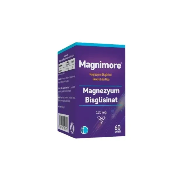 Magnimore Magnezyum Bisglisinat 120 mg 60 Kapsül