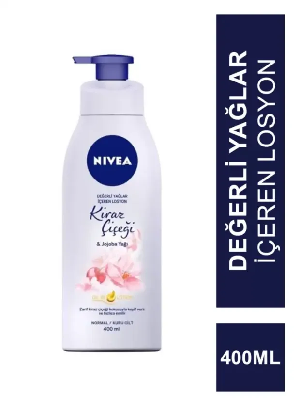 Nivea Değerli Yağlar İçeren Losyon Kiraz Çiçeği-Jojoba Yağı N/K 400ml