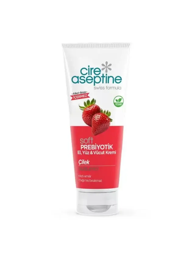 Cire Aseptine Soft Prebiyotik El Yüz Vücut Kremi Çilek 75 Ml