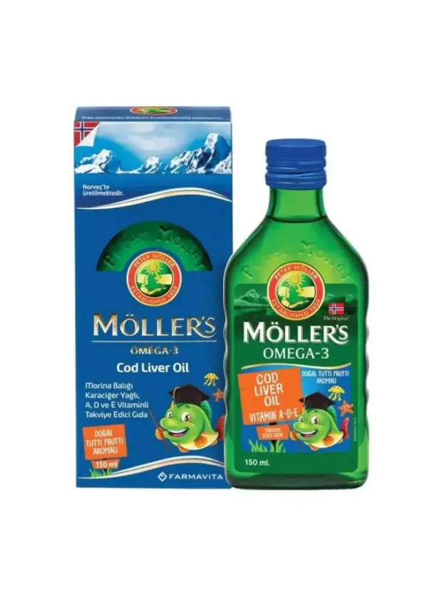 Möller's Omega-3 Cod Liver Oil Tutti Frutti Balık Yağı 150 ml