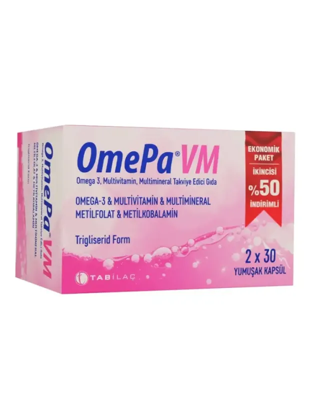 Tab İlaç OmePa VM 2x30 Kapsül ; Ekonomik Paket