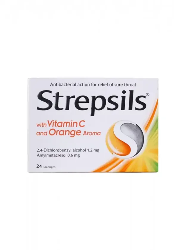 Outlet - Strepsils C Vitaminli Portakal Aromalı Pastil 24 Adet