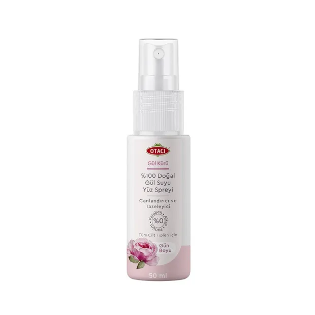 Otacı Gül Kürü %100 Doğal Gül Suyu Yüz Spreyi 50 ml