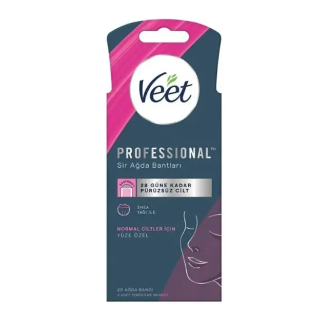 Veet Professional Sir Ağda Bantları Normal Cilt- Yüze Özel 20 Adet