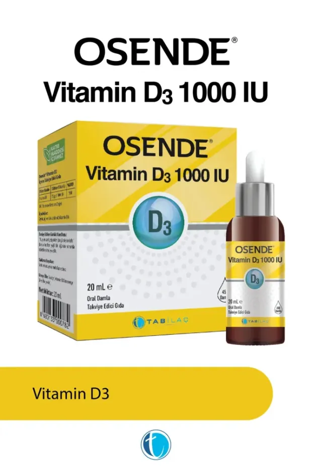 Osende Vitamin D3 Damla 1000 IU 20 ml