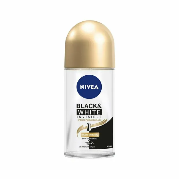 Nivea Black White Invisible Roll On For Women İpeksi Pürüzsüzlük 50 ml