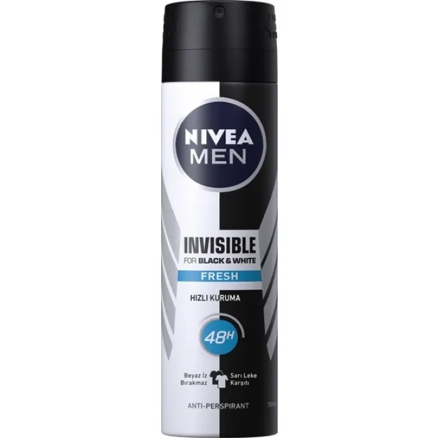 Nivea Invisible for Black White Deodorant (Fresh) Bay 150 ml