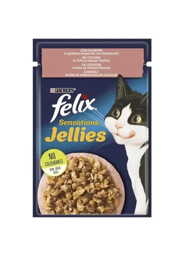 Felix Sensatıons Somon ve Karidesli 85 gr
