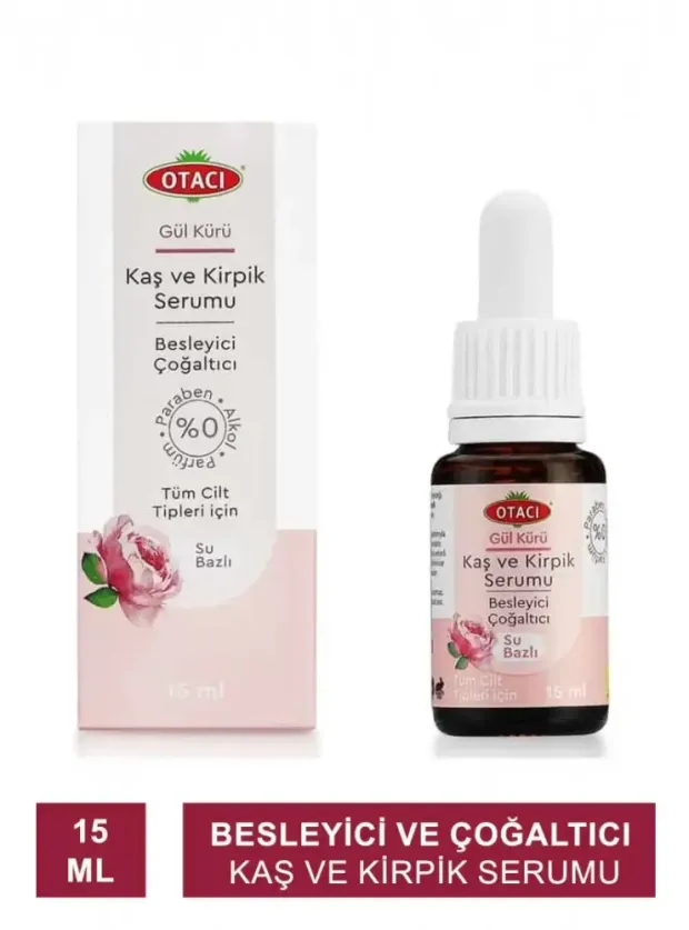 Otacı Gül Kürü Kaş Kirpik Serumu 15 ml