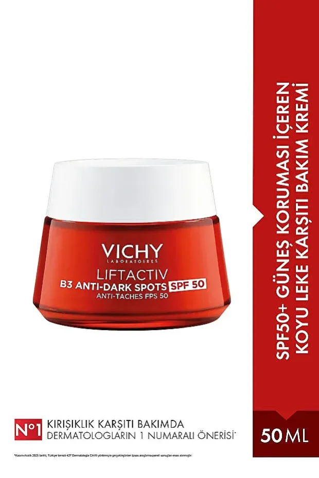Vichy Liftactiv B3 Anti Dark Spots Spf 50 Cream Koyu Leke Karşıtı 50 ml