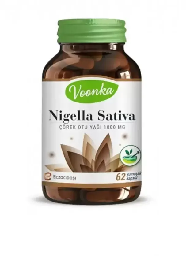 Voonka Çörek Otu Yağı 60 Kapsül (Nigella Sativa)