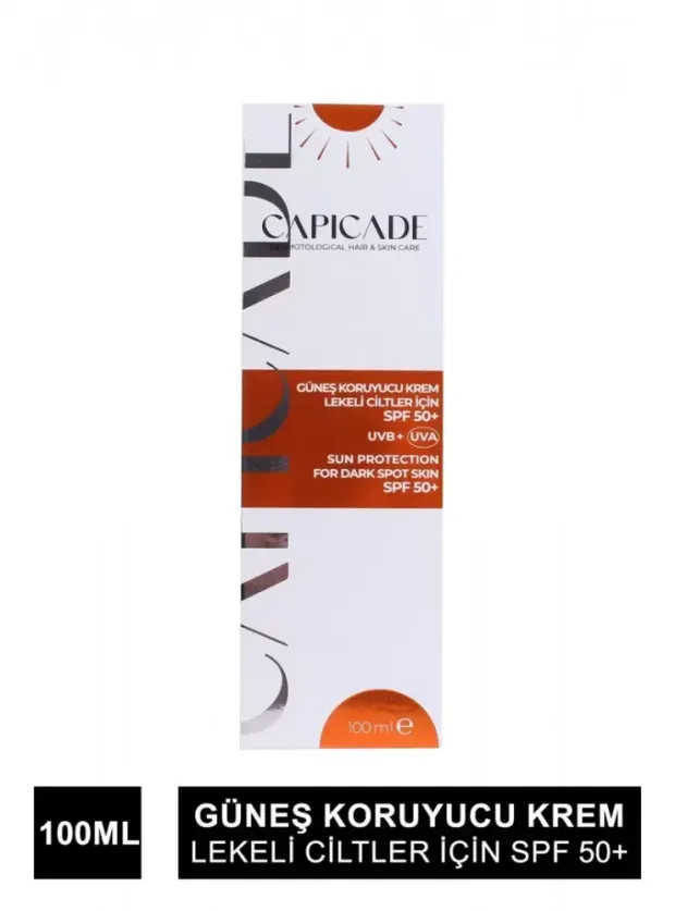 Capicade Güneş Koruyucu Krem Spf 50+ Lekeli Cilt 100 ml
