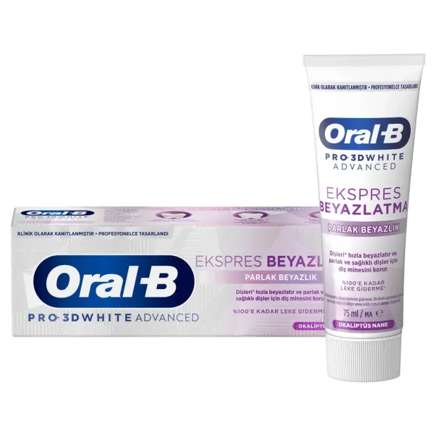 Oral-B Express Beyazlatma Parlak Beyazlık Diş Macunu 75ml