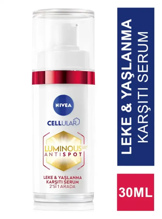 Nivea Luminous630 Leke Yaşlanma Karşıtı Serum Hyaluronik Asit ve Kolajen Tetikleyici 30 ml