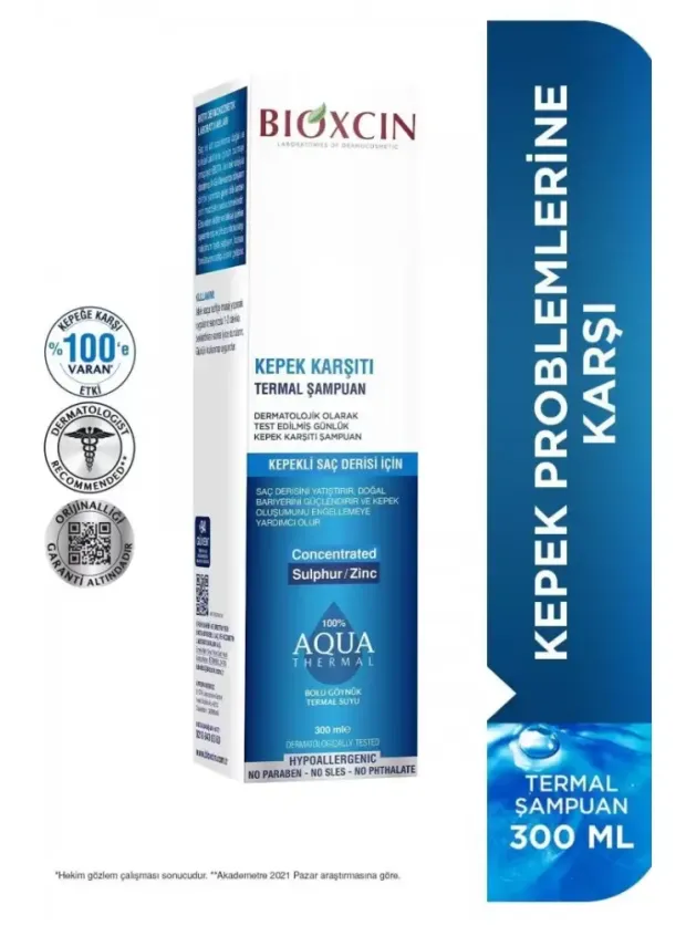 Bioxcin Aqua Thermal Şampuan Kepek Karşıtı 300 ml