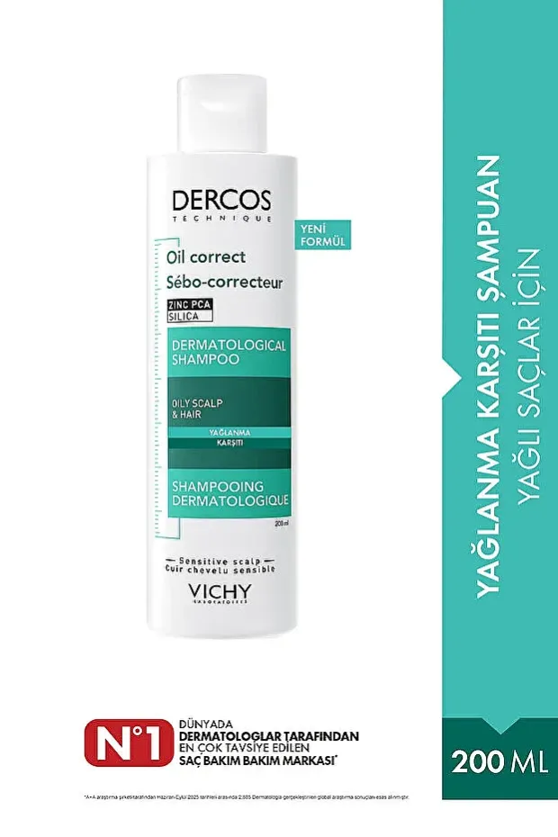Vichy Dercos Sebum Control Shampoo 200 ml