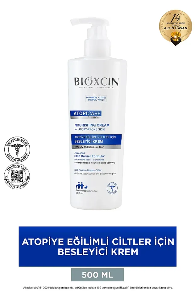 Bioxcin Atopicare Atopiye Eğilimli Ciltler İçin Besleyici Krem 500 ml