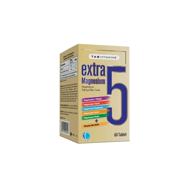 Tab İlaç Vitamins Extra5 Magnesium 60 Kapsül