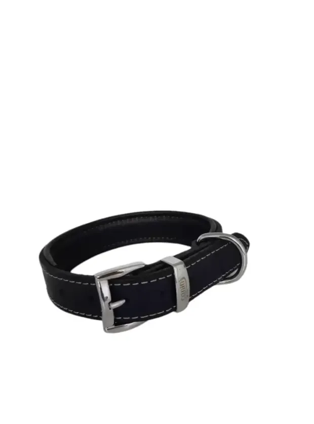 Daisy Klasik Deri Köpek Tasması XXS-2cm Lacivert