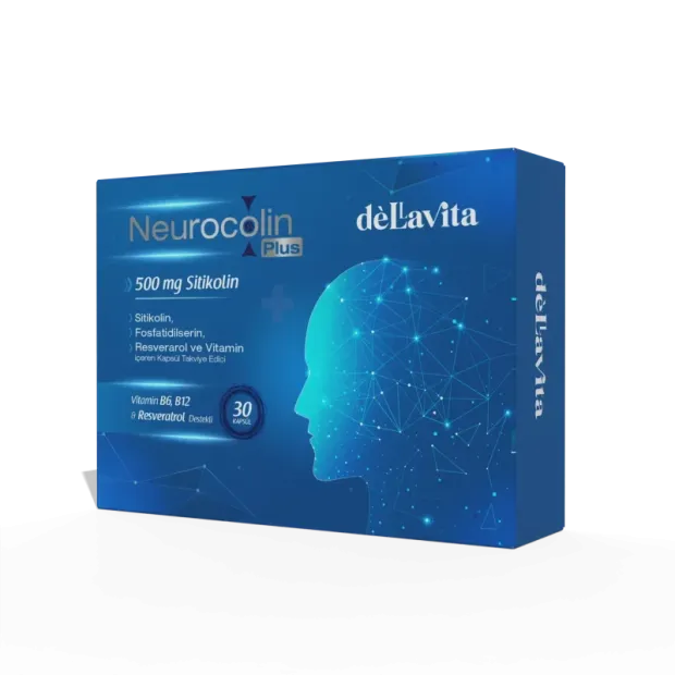 DellaVita Neurocolin Plus 500mg Sitikolin 30 Kapsül
