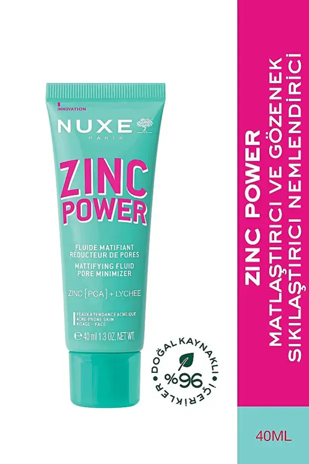 Nuxe Zinc Power Matlaştırıcı ve Gözenek Sıkılaştırıcı Nemlendirici 40ml