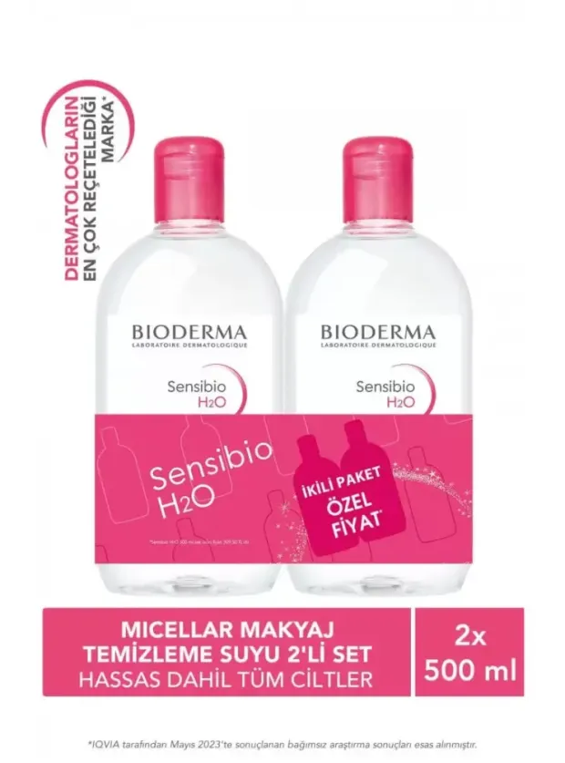 Bioderma Sensibio H2O İkiz Kofre 500 ml+500 ml