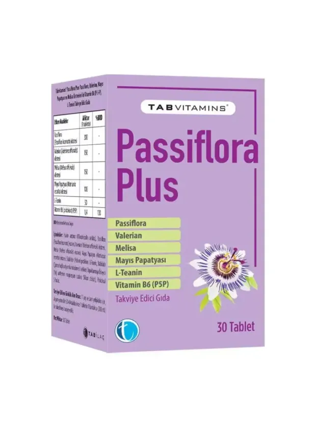 TabVitamins Passiflora Plus 30 Tablet
