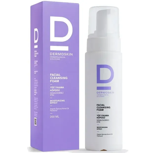 Dermoskin Facial Cleansing Foam 200 ml Yüz Temizleme Köpüğü