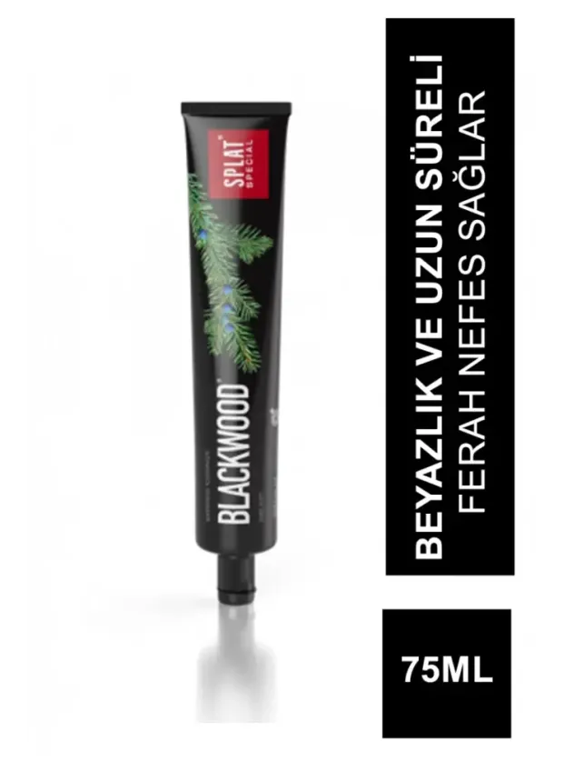 Splat Blackwood Diş Macunu Güçlü Beyazlatma 75 ml