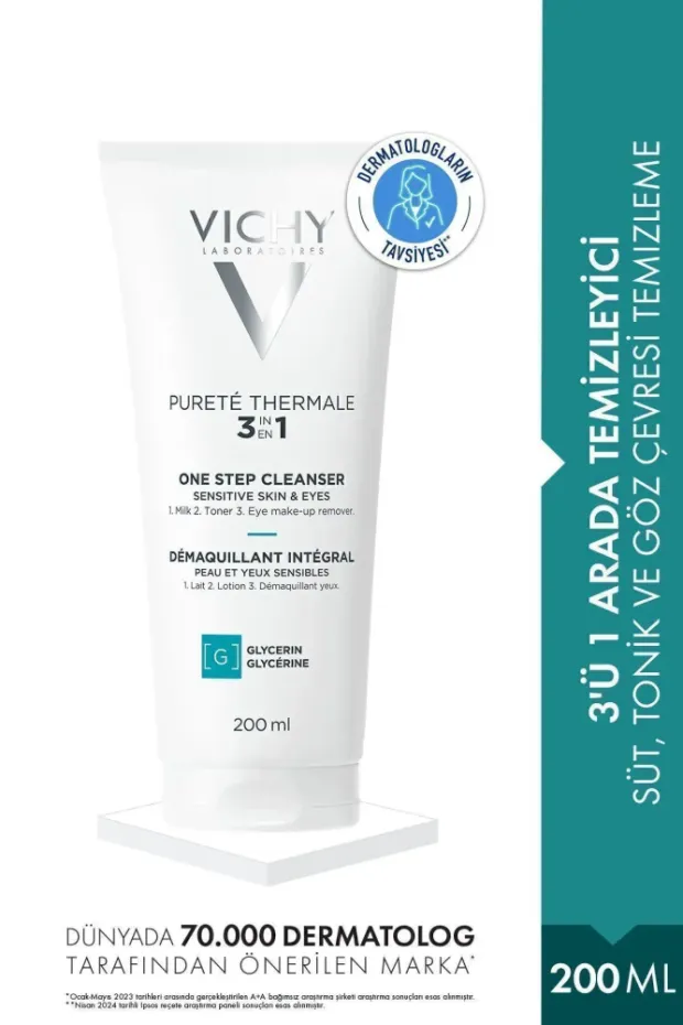 Vichy Purete Thermale 3in1 Cleanser 200 ml - Yüz Temizleyici