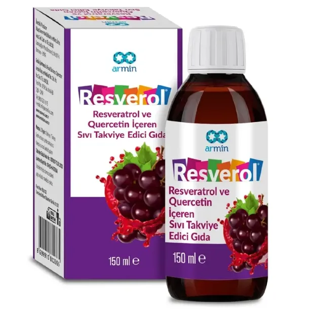 Resverol Resveratrol Ve Quercetin İçeren Sıvı Takviye Edici Gıda 150 ml