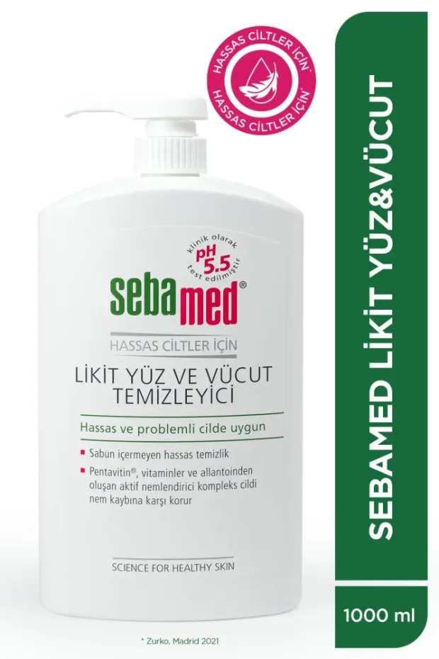 Sebamed Likit Yüz ve Cilt Temizleme Jeli 1000ml