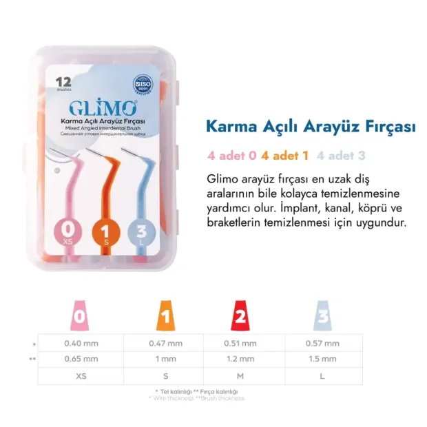 Glimo Karma Açılı Arayüz Fırçası