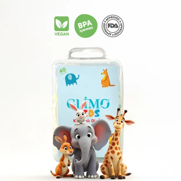 Glimo Kids Kürdanlı Diş İpi 40 Adet