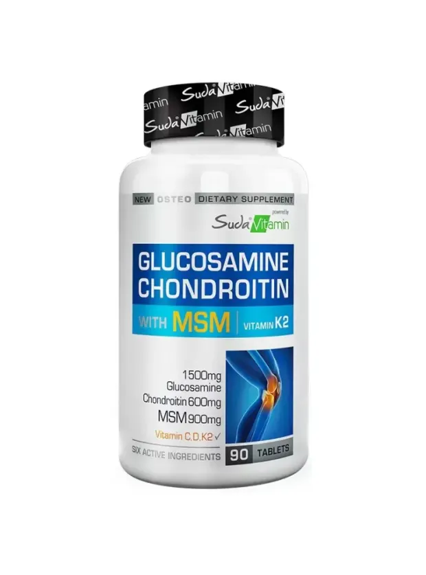 Suda Vitamin Vitamins Glucosamine Chondroitin MSM Vitamin K2 90 Tablet
