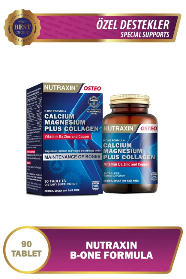 Nutraxin Calcium Magnesium Plus Collagen B 90 Tablet