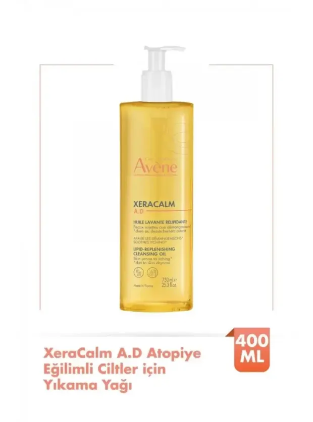 Avene XeraCalm A.D.Lipid-Replenishing Atopiye Eğilimli Ciltler için Yıkama Yağı 400 ml