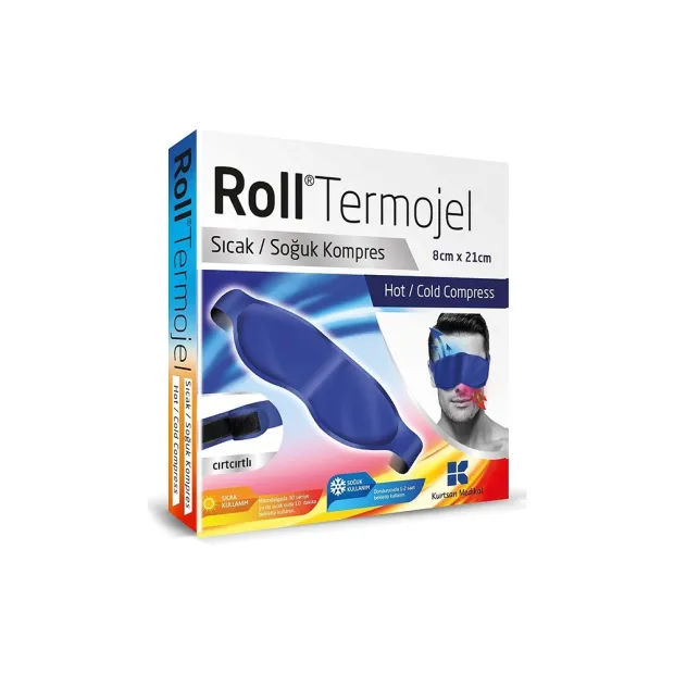 Roll Termojel Göz İçin Sıcak Soğuk Kompres Jel 8 x 21 cm