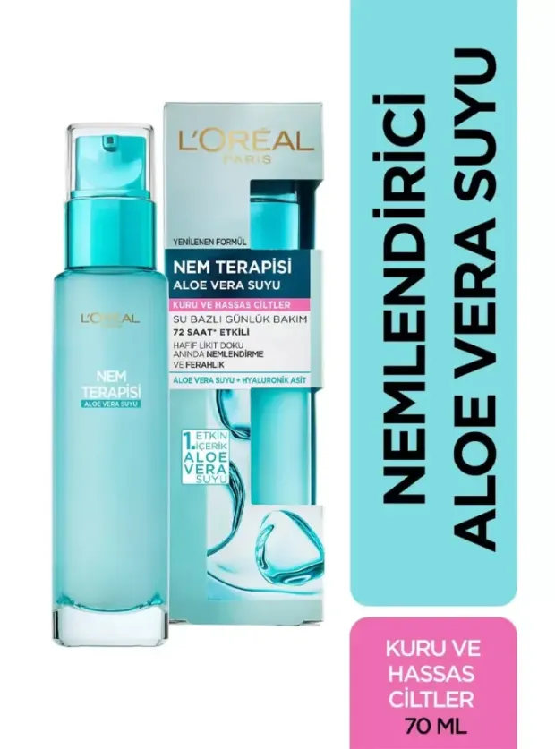 Loreal Paris Nem Terapisi Aloe Vera Suyu - Normalden Kuruya Ciltler - 70 ml