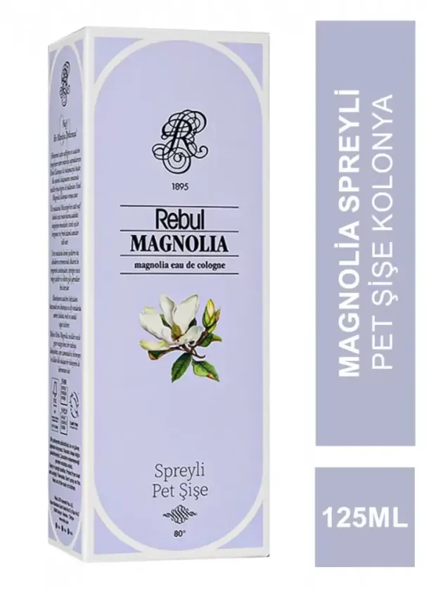 Rebul Magnolia Spreyli Pet Şişe Kolonya 125 ml