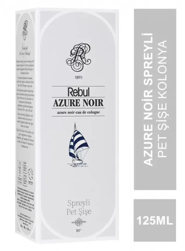 Rebul Azure Noir Spreyli Pet Şişe Kolonya 125 ml