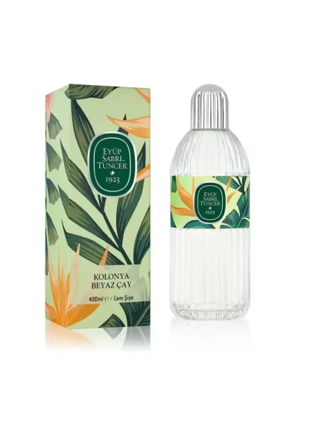 Eyüp Sabri Tuncer Kolonya Beyaz Çay Cam Şişe 400 ml