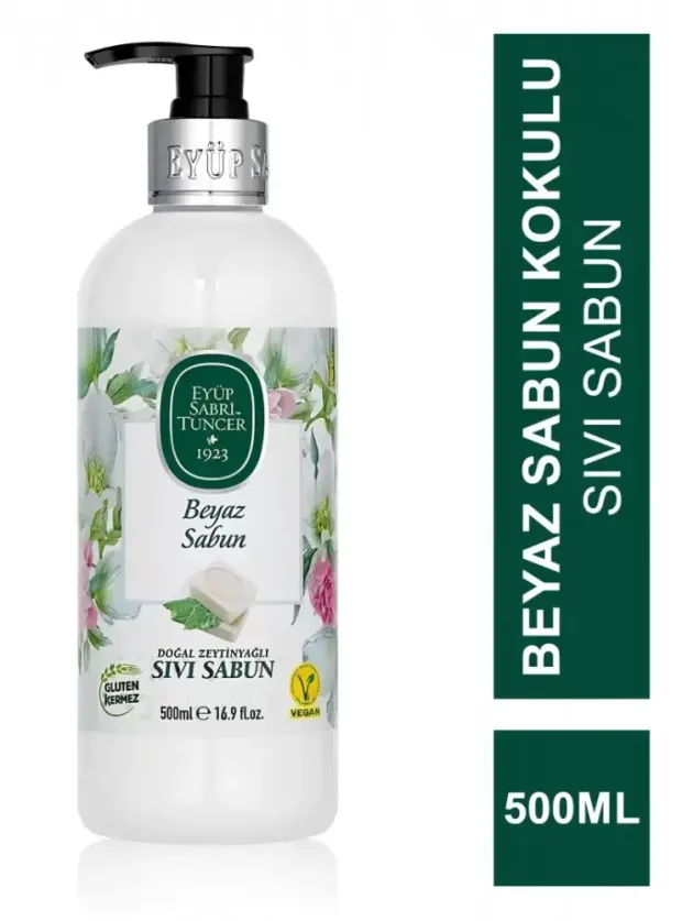 Eyüp Sabri Tuncer Doğal Zeytinyağlı Sıvı Sabun Beyaz Sabun 500 ml