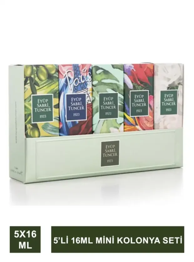 Eyüp Sabri Tuncer Kolonya Cam Şişe 16 ml - 5li Set 3
