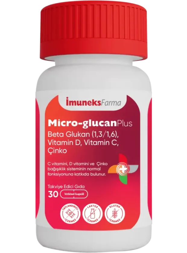 İmuneks Micro-Glucan Plus Beta Glukan 30 Kapsül